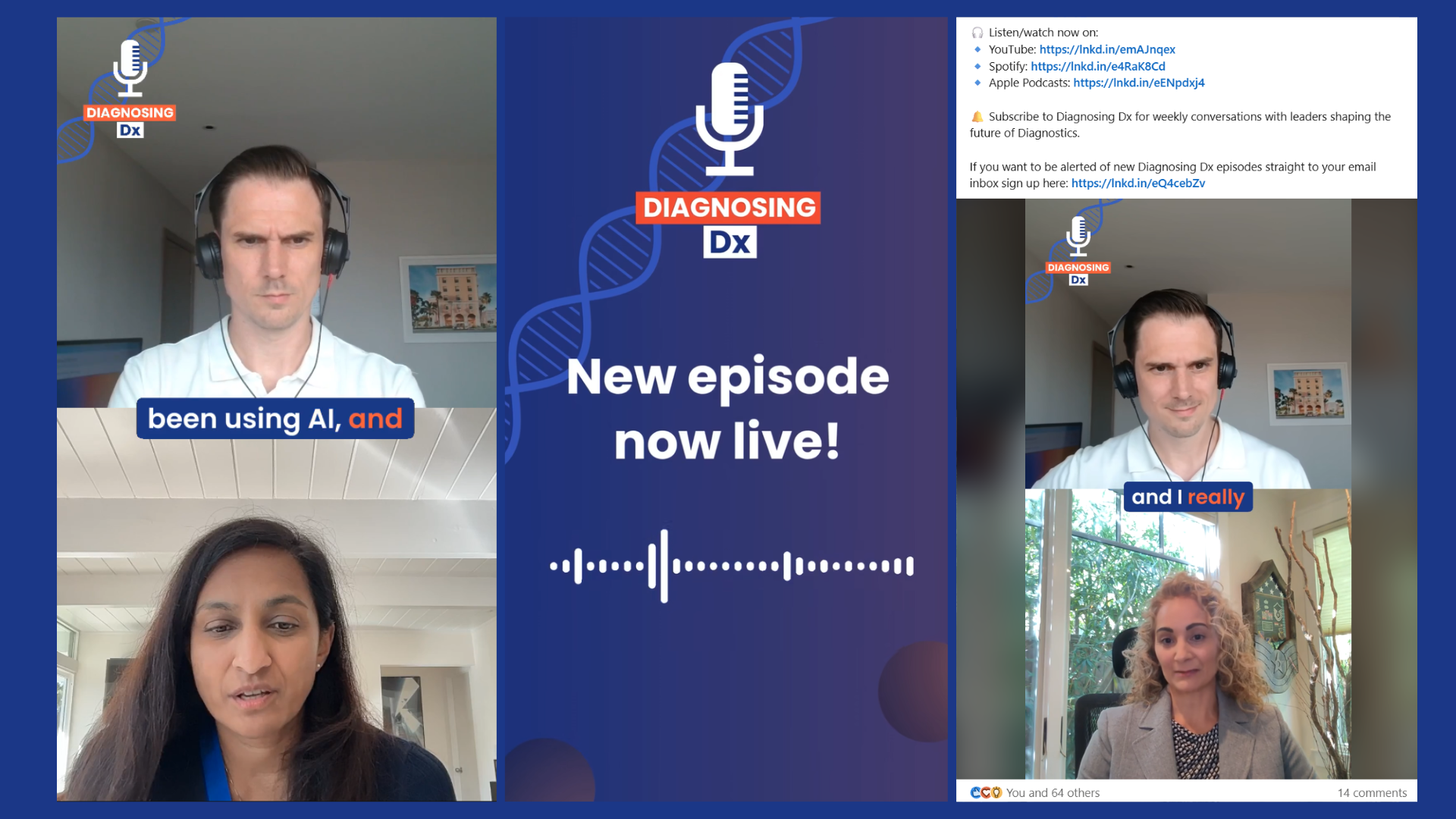 Podcast production for founders short-form clip distribution example